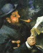 Pierre Renoir Claude Monet Reading oil painting reproduction